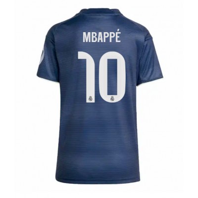 Real Madrid Kylian Mbappe #10 Bortedrakt Dame 2025-26 Kortermet Real Madrid Kylian Mbappe #10 Bortedrakt Dame 2025-26 Kortermet